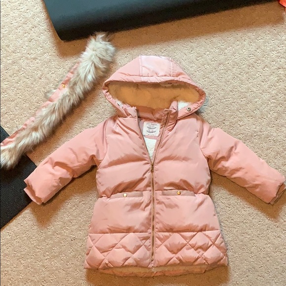 zara baby girl down jacket